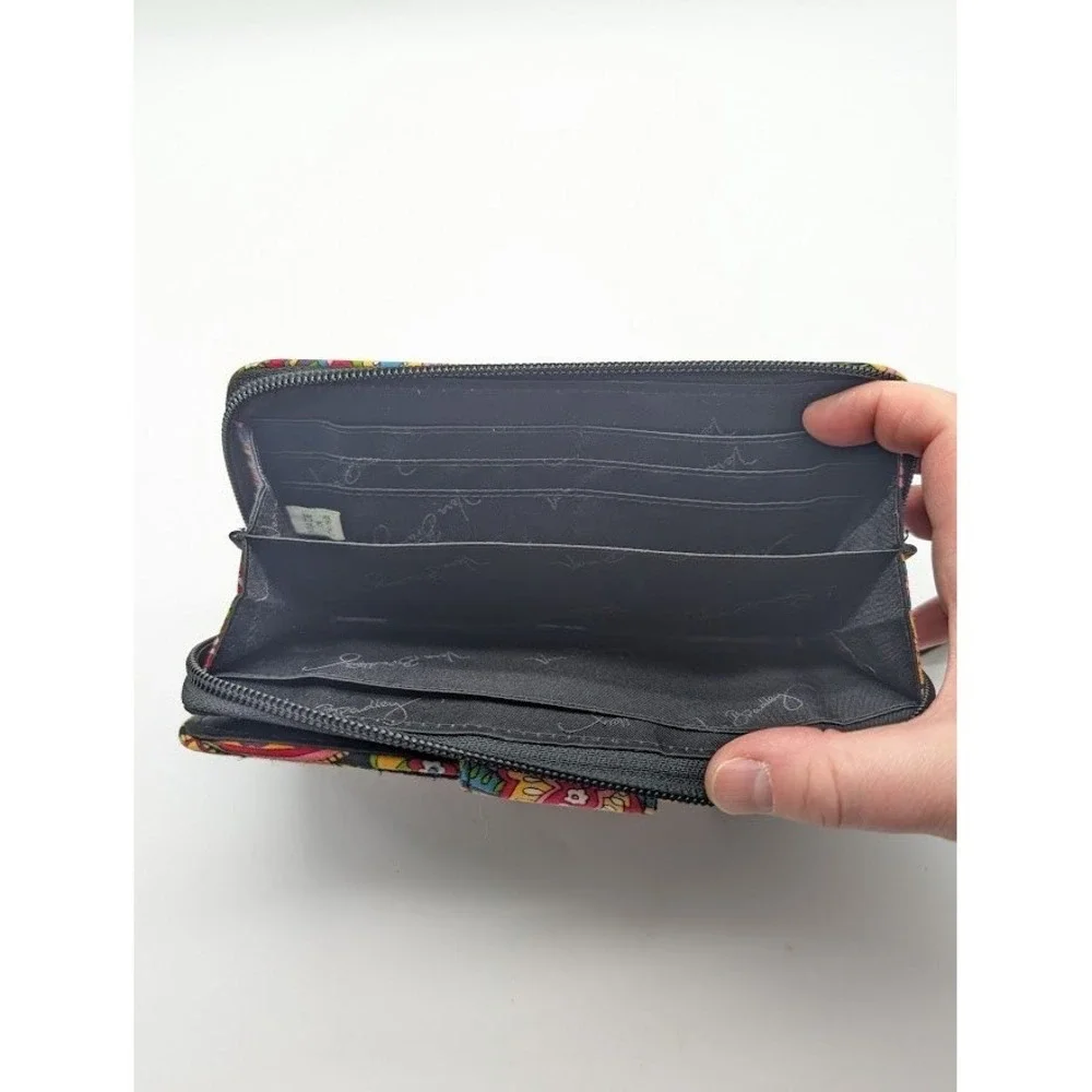 Vera Bradley Symphony in Hue Quilted Turn Lock Wallet Wristlet Clutch Paisley